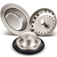 thumbnail image 1 of Colador de desagüe y tapón para fregaderos de cocina, 3 unidades, 1 of 7