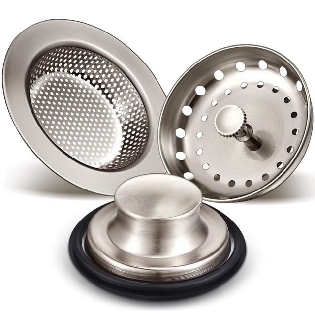 Colador de desagüe y tapón para fregaderos de cocina, 3 unidades
