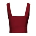 thumbnail image 5 of JIUKE Womens Going out Tops Sleeveless Low Cut Crop Corset Top Slim Fitted Cute Bustier Shirts, 5 of 5