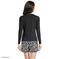 thumbnail image 2 of Lands' End Women's Petite SunShade UPF 50 Long Sleeve Rash Guard Swim Tee, 2 of 4