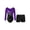 A Purple&Black, variant on Kids Girls Gymnastics Workout Outfit Long Sleeve Shiny Rhinestones Leotard with Boy-cut Shorts Dance Suit A Purple&Black 6