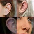 thumbnail image 3 of QQTDFG 5Pcs Stainless Steel Nose Rings Hoop Cartilage Earrings Septum Piercings Jewelry-20g 10mm 5pcs set, 3 of 9