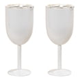 thumbnail image 1 of Verre à Vin Gobelet en Acier Inoxydable Double Couche Blanc, 1 of 2