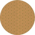 thumbnail image 1 of Ahgly Company Indoor Round Patterned Dark Orange Area Rugs, 5' Round, 1 of 6