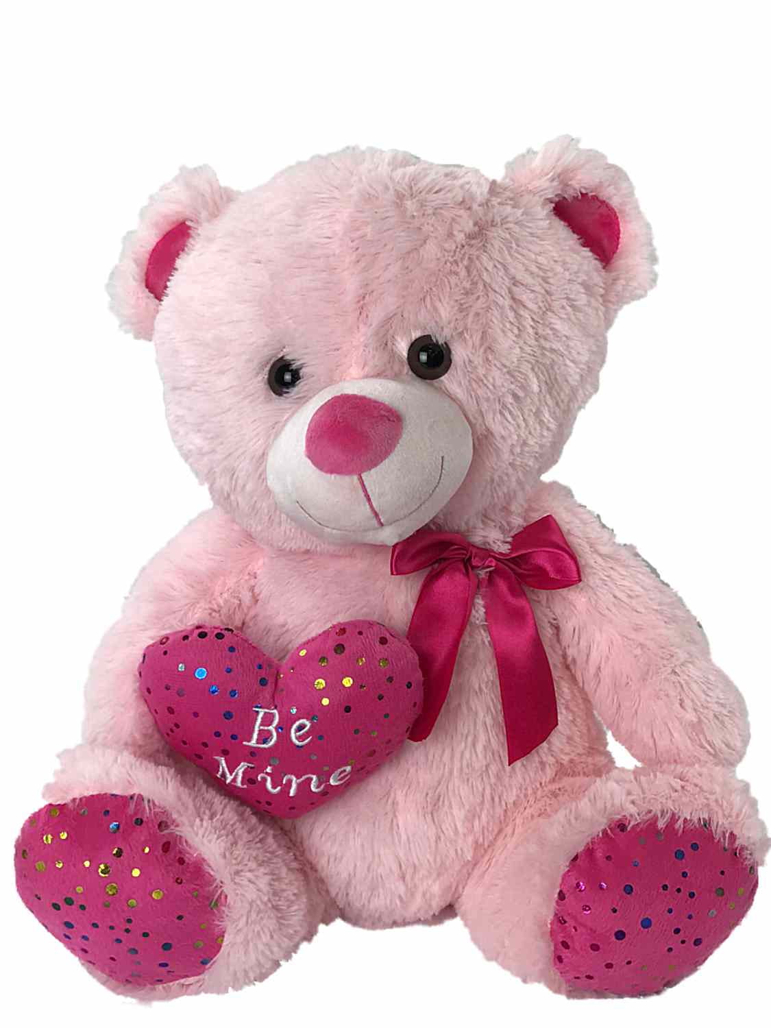 10 Stuffed Teddy Bear I Love You Gift Plush Heart Valentine 6" Pink Purple White 