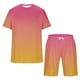 thumbnail image 2 of Mens Pantalones Casuales Cuello Redondo Impresión de Manga Corta Blusa Y Pantalones Cortos Traje, Pantalones de Traje para Hombres, 2 of 5