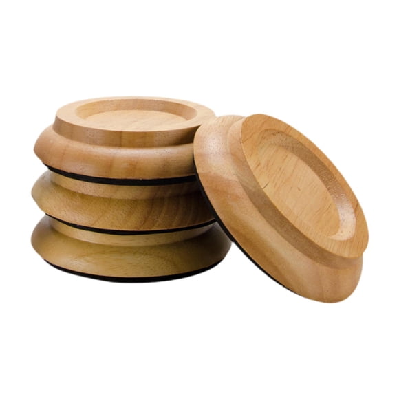 4 piezas de copas para ruedas de piano Copas para ruedas de piano de cola Protección de suelo Soporte Accesorios madera