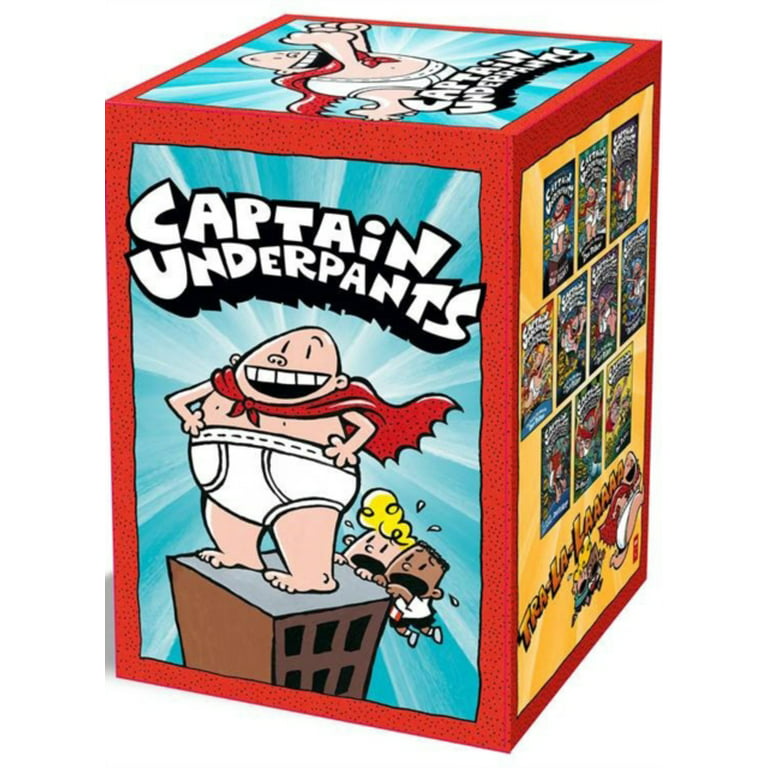 CAPTAIN UNDERPANTS 10 BOOK BOX SET 