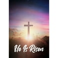 thumbnail image 2 of America Forever He is Risen Easter Day House Flag 28 x 40 inch Double Sided Cross Religious Decorative Small Spring Holiday Seasonal Easter Day Flags for Outdoor Yard Lawn Decoration, 2 of 5