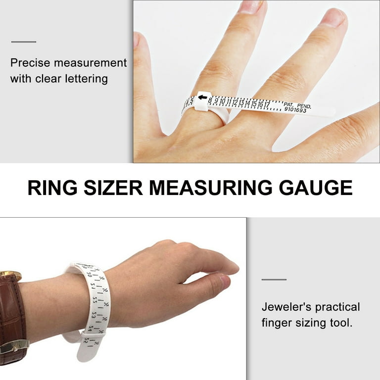 3 Pcs Jewelry Ring Size Measuring Tool Practical Ring Sizer Ring Measurer