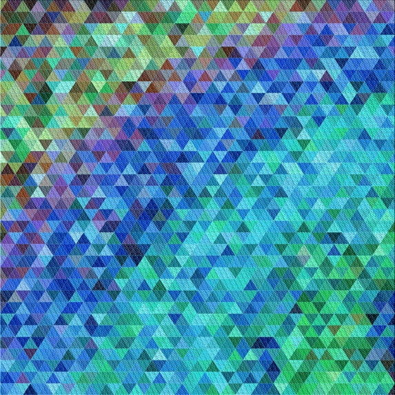 Ahgly Company Indoor Square Patterned Dark Turquoise Green Area Rugs, 8' Square