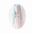 thumbnail image 1 of wonima44 XINGWANG QUEEN Anime Cosplay Wig 120cm Long Ice Blue Gradient White Clip on Double Ponytails, 1 of 1