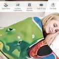 thumbnail image 3 of PRATYUS Cute Frog Blanket Cartoon Green Frog Throw Blanket Frog Stuff Animal Gifts for Girls Boys Kids Frog Lovers Woman Adults Warm Soft Comfort Flannel Blanket Decor for Couch 40x50in, 3 of 6
