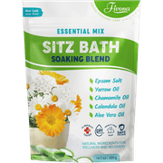 Hemorrhoids Sitz Bath Soak Blend of Epsom Salt with Essential Oils for Postpartum and Hemorrhoid Care - 14.1 oz
