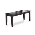 thumbnail image 4 of East West Furniture 6 Piece Dining Room Furniture Set- a Kitchen Table and 4 Linen Fabric Dining Chairs with a Bench, Black, 4 of 5