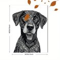 thumbnail image 3 of Tribal Dog Canvas Wall Art Print, Living Room Bedroom Cafe Hallway Wall Decor, 3 of 8