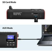 Avantree SP850 Rechargeable Portable FM Radio with Bluetooth Speaker and SD Card MP3 Player 3-in-1, Auto Scan Save, LED Display, Small Handheld Pocket Battery Operated Wireless Radio (No AM)