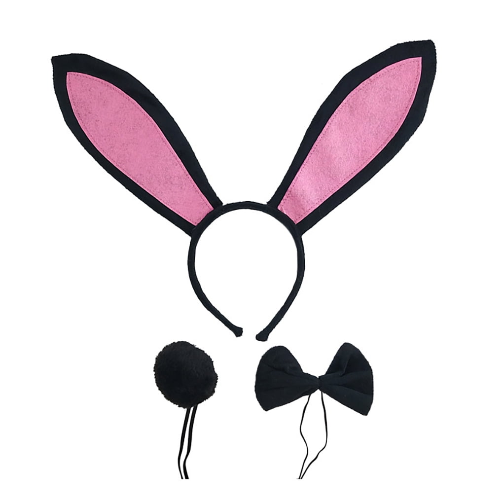 3Pcs Plush Bunny Ears, Easter Bunny Ear Headband Spring Bunny Ear, for