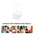 thumbnail image 3 of OUNONA Household Sponge Drain Rack Multi-function Sponge Rack Kitchen Storage Rack Kitchen Accessory, 3 of 8