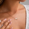 thumbnail image 4 of Turandoss 14K Gold Plated Dainty Heart Necklace for Women Bubble Tiny Initial A-Z Jewelry Trend Personalized Jewelry Birthday Gifts for Women Teen Girls Her, 4 of 9