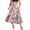 Z66-Multicolour, variant on Skirts for Women Midi Length Plus Size Relaxed Fit Striped Cute Women's Flowy Handkerchief Hemline Midi Skirt