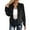 Black, variant on Jacket for Women Casual Zip Up Lightweight Fall Outerwear Stand Collar Short Coat For Daily Streetwear Velvet Style Womens Coat Black S