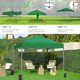 thumbnail image 2 of Songqin 10x10 1-Person Setup Pop Up Canopy Tent, Instant Portable Commercial Canopy Tent, Outdoor Gazebo with 1-Button Push, Wheeled Bag & 4 Sandbags for Home, Party & Outdoor Activities, Dark Green, 2 of 18