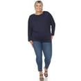 thumbnail image 4 of White Mark Women's Banded Dolman Top, 4 of 6
