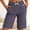 Silver, variant on Byworldtasic Womens Bermuda Shorts Athletic Gym Wide Leg Knee Length Summer Elastic Waisted Pajama Pants with Pocket