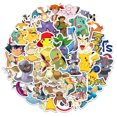 thumbnail image 2 of Mukay 50Pcs Pokemon Pikachu Stickers Pack, Waterproof Cute Cool Teens Funny Theme for Party Favors Gifts, Personalized Your Own MacBook, Laptop, Guitar, Luggage, Skateboard, Car, 2 of 6