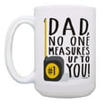thumbnail image 2 of ThisWear Punny Dad Gift Set Dad No One Measures Dad Humor Gifts 2 Pack 15oz Coffee Mugs, 2 of 4