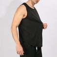 thumbnail image 7 of Mens Workout Tank Tops Qiggri Men Casual Fashion Solid Pullover Round Neck Sports Tank Blouse Men's Shirts, 7 of 7