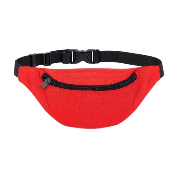 Waterproof Waist Bag, Running Phone Pouch For Cycling Hiking, Adjustable Oxford Fanny Pack, Multi-Pocket Organizer For Outdoor Sports(Red)