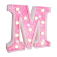 thumbnail image 1 of CSChome Warm White Alphabet Light LED Letter Light - Glitter Alphabet Sign with Hanging Hole, Night Light for Party Wedding Home Decoration, 1 of 7