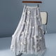 thumbnail image 1 of TaTaai Women High Waist Double Layer Mesh 3D Floral Appliqué Midi Skirt Lightweight Breathable Soft Machine Washable No Fading Versatile Daily Office Party Casual Wear Midi Skirt Gift, 1 of 8