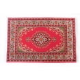thumbnail image 1 of Vogacara Mini alfombra exquisita decoración de diseño de escena 1/12 Mini adorno de casa alfombra de tela modelo para decoración DIY naranja, blanco Muñecas y casas de muñecas Rojo Vogacara FN001807-03, 1 of 6