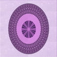 thumbnail image 1 of Ahgly Company Machine Washable Indoor Square Transitional Orchid Purple Area Rugs, 4' Square, 1 of 7
