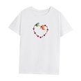 thumbnail image 3 of Camiseta para Mujer, Camiseta con Cuello Redondo, Trajes Suaves, Tops de Verano para Uso Diario en Vacaciones L, 3 of 7
