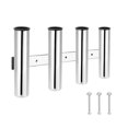 thumbnail image 1 of Soporte de caña de pescar de acero inoxidable montado en lateral Polecito pulido Pole Rack Soporte de velero Accesorios para exteriores con tornillos Dido Hogar, 1 of 6