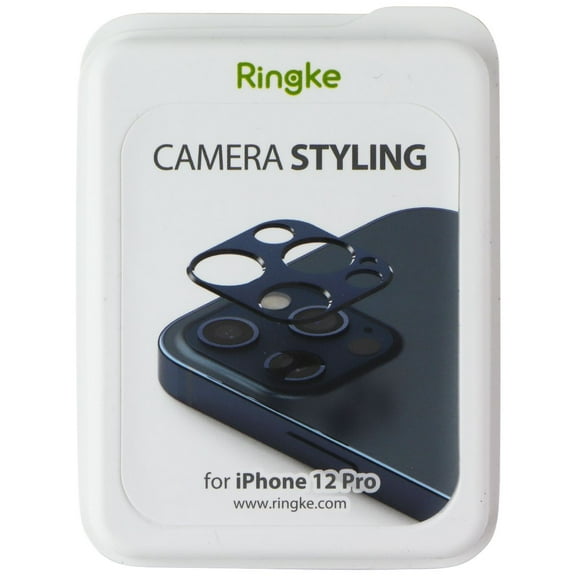 Ringke Camera Styling for Apple iPhone 12 Pro, Aluminum Frame Camera Lens Screen Protector - Blue