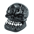thumbnail image 1 of Skull Shift Knob with Big Tooth Stick Shifting Lever, Fits Most Automatic and Manual Transmission Cars, Trucks, Vehicles,Black, 1 of 8