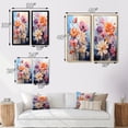 thumbnail image 4 of Designart "Seasonal Blooms Multicolored Flowers on Blue II" Seasonal Flowers Framed Wall Art Set Of 2 - Red Floral Framed Wall Art Set Of 2, 4 of 7