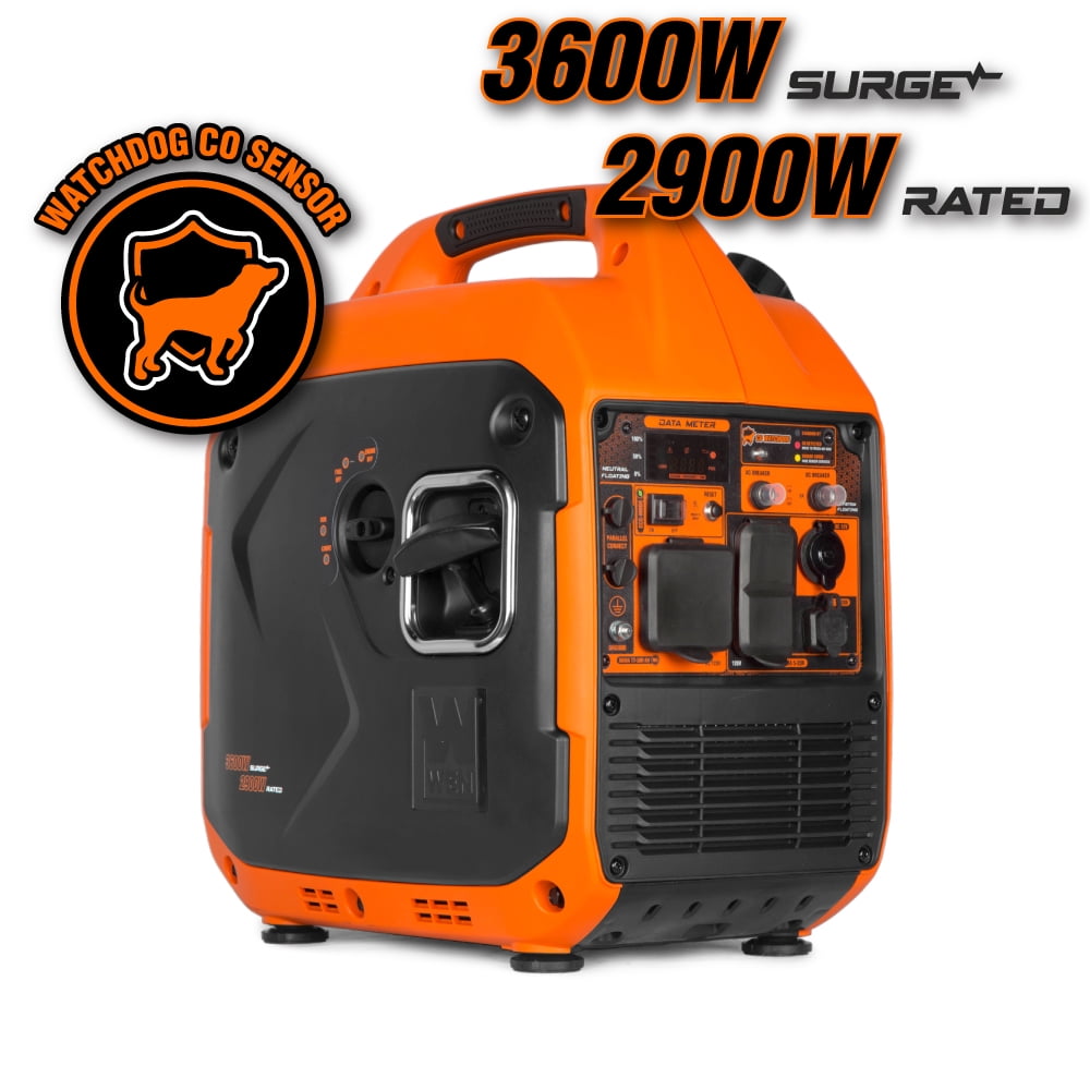 WEN Quiet and Lightweight 3600-Watt RV-Ready Portable Inverter Generator with Fuel Shut Off and CO Watchdog (56360iX)