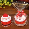 thumbnail image 1 of Toallas de mano navideñas, 1 pieza, decoraciones navideñas únicas de Feliz Año Nuevo, exquisita toalla de Papá Noel con árbol de Navidad, 1 of 5