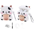 thumbnail image 3 of Funda protectora para Airpods $ Funda protectora para auriculares de vaca para Apple Airpods $ Airpods Funda protectora linda de vaca Adepaton HMHZ1937-1, 3 of 5