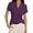 Purple, variant on SNKSDGM Women's Plus Casual Easter Shirt Short Sleeve Casual Tops for Women V Neck Loose fit Short Sleeve Shirt for Women Spring Summer Tail Hem Blouse Top Womens Tops Long Sleeve Going Out