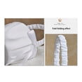 thumbnail image 4 of Cesta de satén blanco con lazo para la ceremonia de boda de la niña de las flores, 4 of 6
