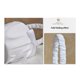 thumbnail image 4 of Cesta de satén blanco con lazo para la ceremonia de boda de la niña de las flores, 4 of 6