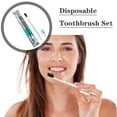 thumbnail image 2 of Disposable Toothbrush with Toothpaste Travel Set Outdoor Activities Camping, 2 of 8