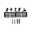 thumbnail image 2 of Estante para placas deportivas, colgador de medallas, ganchos para colgar medallas de fútbol negros montados en la pared para el hogar del club de, 2 of 9
